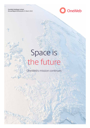 Space Is The Future - Assets.oneweb 