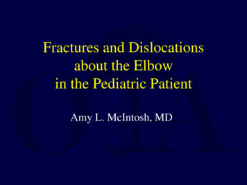 Elbow Fractures In Children - Orthopaedic Trauma Association (OTA)