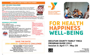 FOR HEALTH - Decatur County Family YMCA