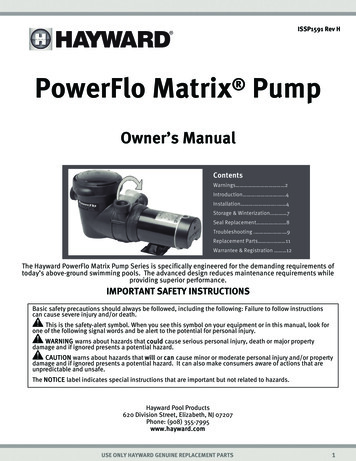 PowerFlo Matrix Pump - Hayward-pool-assets 
