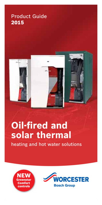 Oil-ﬁ Red And Solar Thermal - Central Heating Advice Service