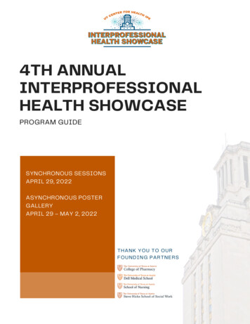 Health Showcase Interprofessional 4th Annual