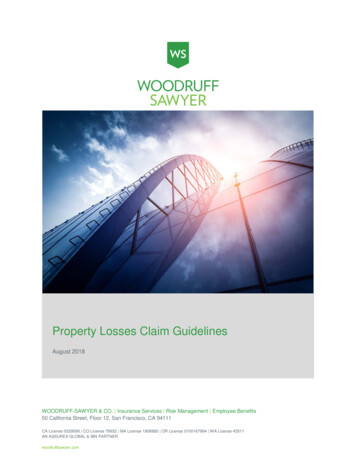 Property Losses Claim Guidelines - Woodruff Sawyer