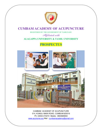 Cumbam Academy Of Acupuncture