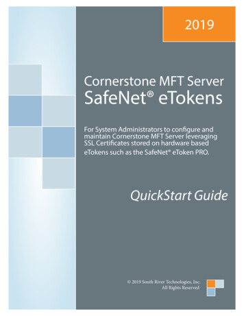 Cornerstone MFT Server SafeNet ETokens - South River Technologies