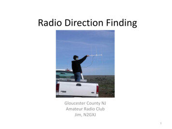 Radio Direction Finding - Gloucester County Amateur Radio Club