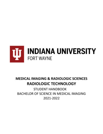 Medical Imaging & Radiologic Sciences Radiologic Technology