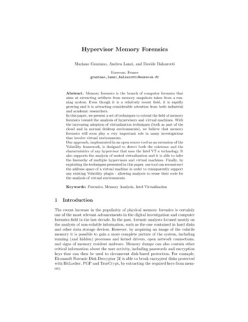 Hypervisor Memory Forensics