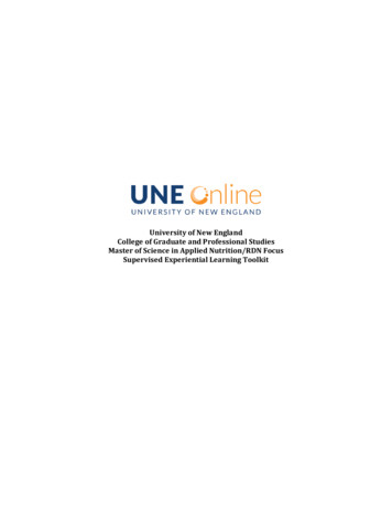 RDN Application Handbook - Graduate Degrees & Certificates UNE Online