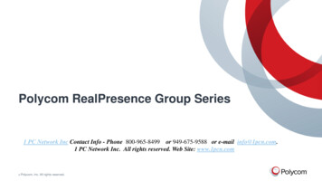 Polycom RealPresence Group Series - Tzmc.us