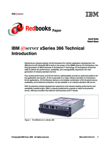 IBM EServer XSeries 366 Technical Introduction - Lenovo Press