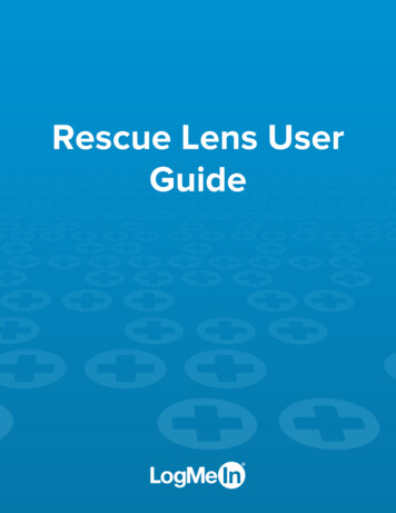 Rescue Lens User Guide - LogMeIn Rescue