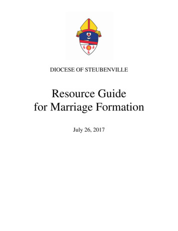 Resource Guide For Marriage Formation
