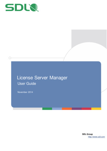 License Server Manager - RWS