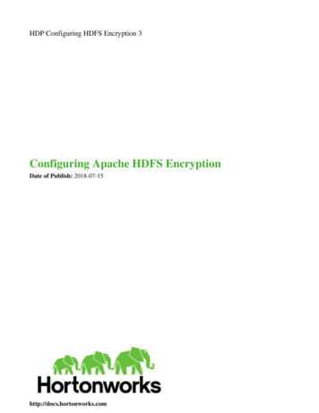 Configuring Apache HDFS Encryption - Cloudera