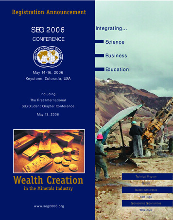 06 SEG Mailer - Society Of Economic Geologists