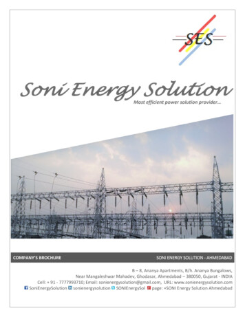 Company'S Brochure Soni Energy Solution - Ahmedabad