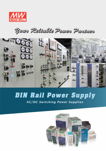 DIN Rail Power Supply - MEAN WELL