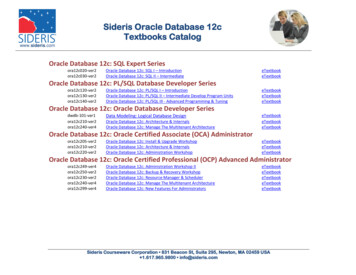 Sideris Courseware Catalog