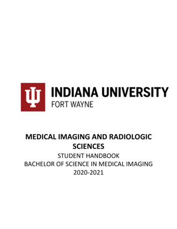 MEDICAL IMAGING AND RADIOLOGIC SCIENCES - Iufw.edu