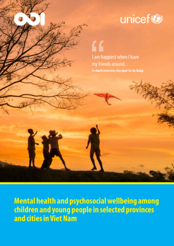 Mental Health And Psychosocial Wellbeing Among Children And Young .
