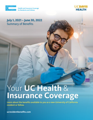 Your UC Health Insurance Coverage - UC Davis
