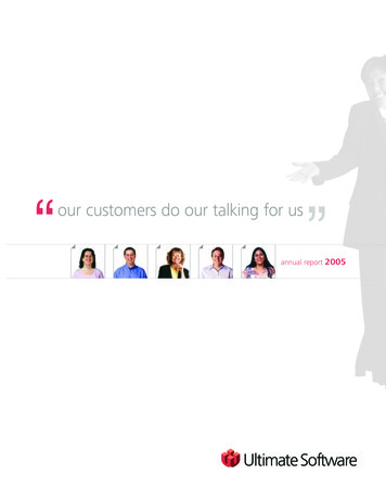 Our Customers Do Our Talking For Us - Ultimate Software