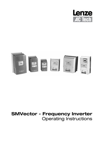 SMVector - Frequency Inverter Operating Instructions - Mestek