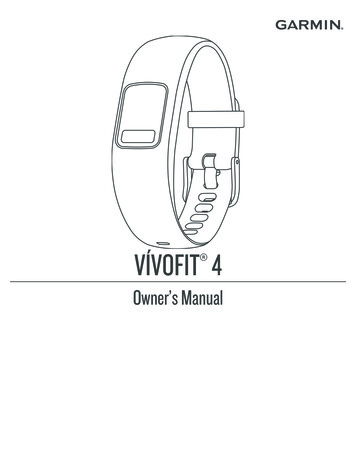 Owner's Manual VÍVOFIT 4 - Garmin