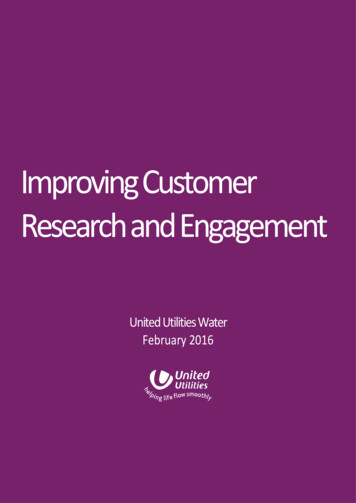 Improving Customer Research And Engagement - United Utilities
