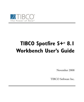 TIBCO Spotfire S Workbench User's Guide