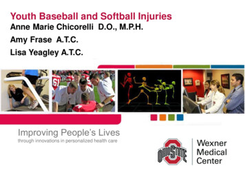 Youth Baseball And Softball Injuries