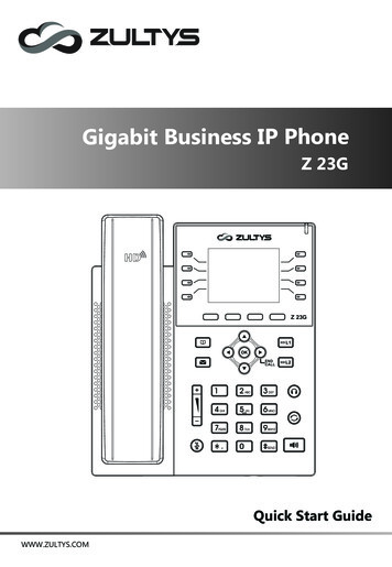 Gigabit Business IP Phone Z 23G - Usermanual.wiki