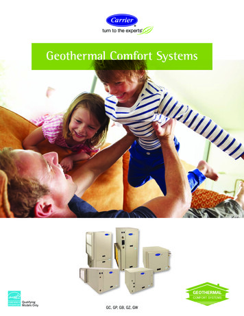 Geothermal Comfort Systems - Carrier