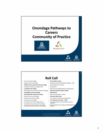 Onondaga Pathways To Careers Community Of Practice Feb. 22, 2018