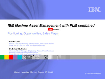 IBM Maximo Asset Management With PLM Combined