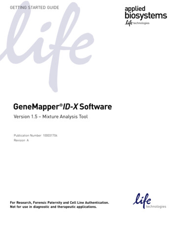 GeneMapper ID-X Software - Thermo Fisher Scientific