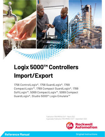 Logix 5000 Controllers Import/Export - Rockwell Automation