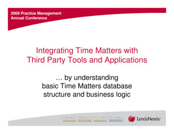 Integrating Time Matters With Third Party Tools And ApplicationsThird .