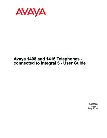 1408/1416 At Integral 5 - User Guide - LIPINSKI TELEKOM