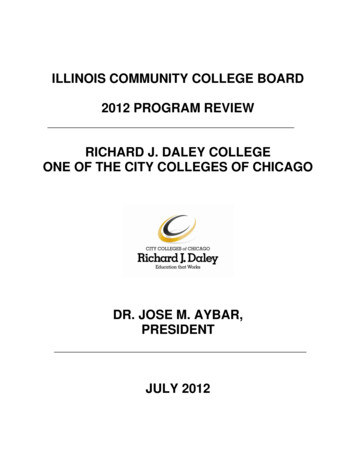 Illinois Community College Board 2012 Program Review Richard J. Daley .