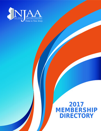 2017 Membership Directory - Njaa