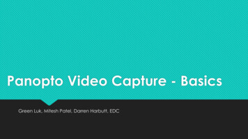 Panopto Video Capture - Basics - Hong Kong Polytechnic University