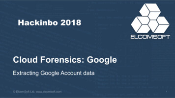 Cloud Forensics: Google
