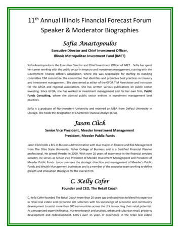 Speaker & Moderator Biographies - ILCMA