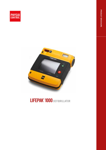 LIFEPAK1000 DEFIBRILLATOR - Physio-Control