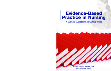 Evidence-Based V Practice In Nursing Evidence-Based A GUIDE TO .