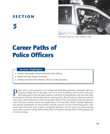 Career Paths Of Police Officers - SAGE Publications Inc