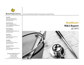 Healthcare M&A Report - Webflow