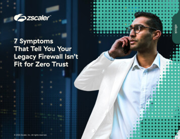 7 Symptoms Your Legacy Firewall Isn't Zero Trust Compatible - Zscaler